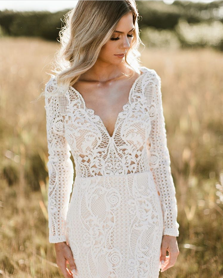 Lace Long Sleeve Wedding Dress 2021 – TANYA BRIDAL