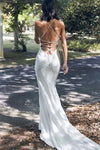 Classic Glamorous Silk Satin Wedding Dresses Chic ZW564