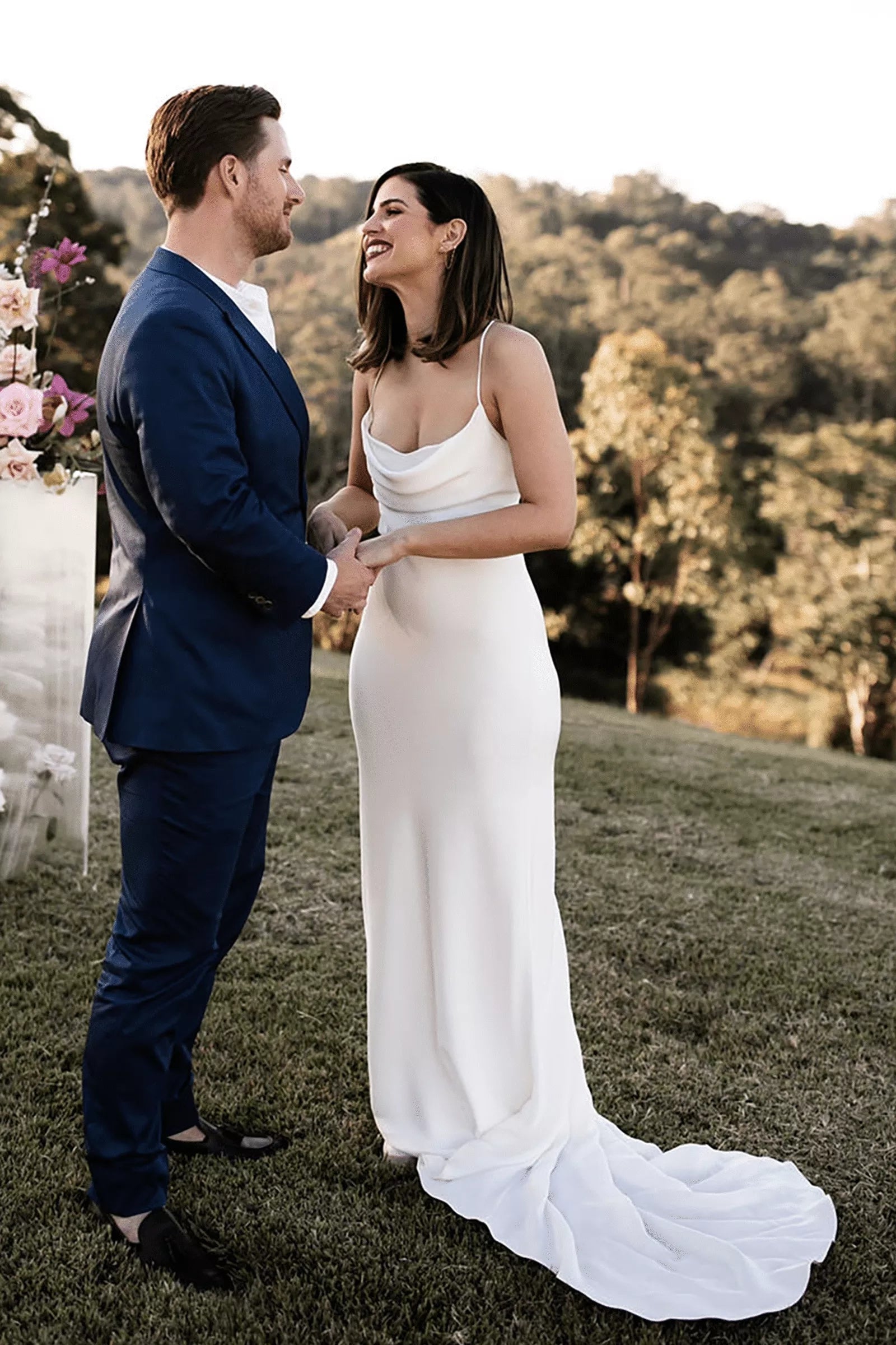 Classic Glamorous Silk Satin Wedding Dresses Chic ZW564 TANYA BRIDAL Classic Glamorous Silk Satin Wedding Dresses Chic ZW564 TANYA BRIDAL