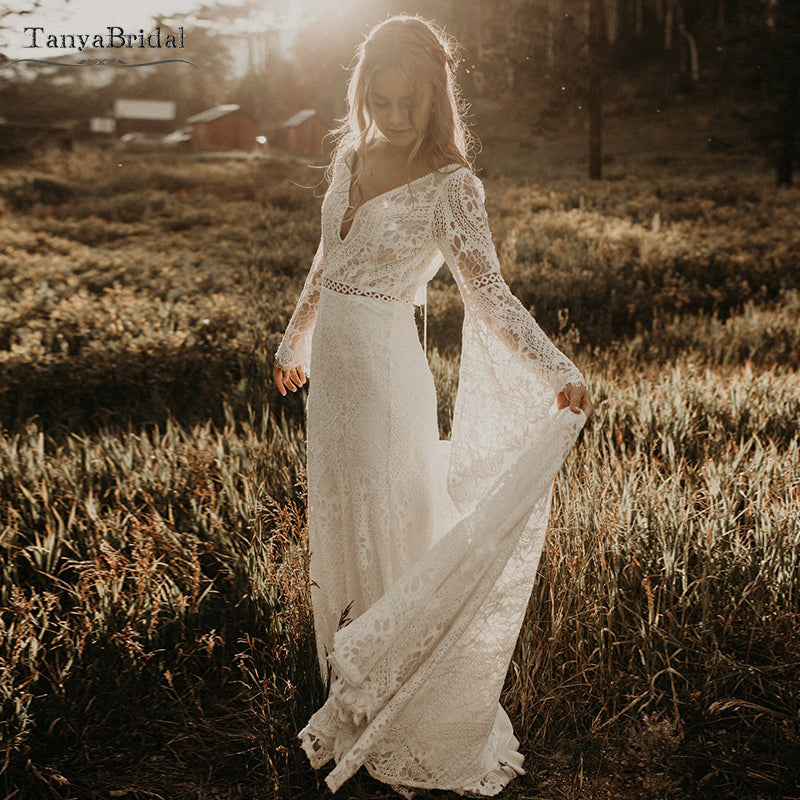 Classical Fairy Wedding Dresses Long sleeve Lace Mermaid Bridal Gowns Vestido de Noivas Backless Chic Robe de Soriee DW231 - Classical Fairy Wedding Dresses Long sleeve Lace Mermaid Bridal Gowns Vestido de Noivas Backless Chic Robe de Soriee DW231 -