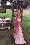 Blush Pink Sexy Evening Dresses Mermaid Formal Gown
