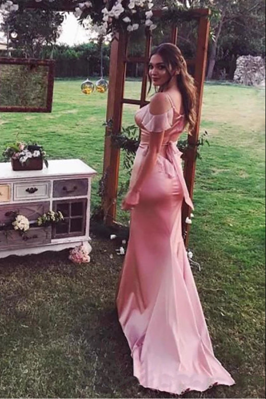 Blush Pink Sexy Evening Dresses 2020 Mermaid Formal Gown