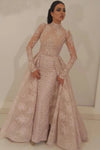 Muslim Evening Dress Mermaid Long Sleeves Lace Long Evening Gown