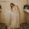 Deep V-Neck Boho Wedding Dresses Elegant Lovely Bridal Gowns Vestido de Noivas DW232