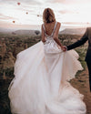 Deep V-Neck Luxury Wedding Dresses Charming Vestido De Noivas DW599