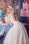 Dot Tulle Charming Wedding Dresses  DW592