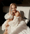 Dot Tulle Puff Sleeve Detachable Bridal Sleeves DG023