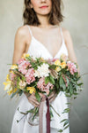 Simple Satin Wedding Dresses High Split Backless TT282