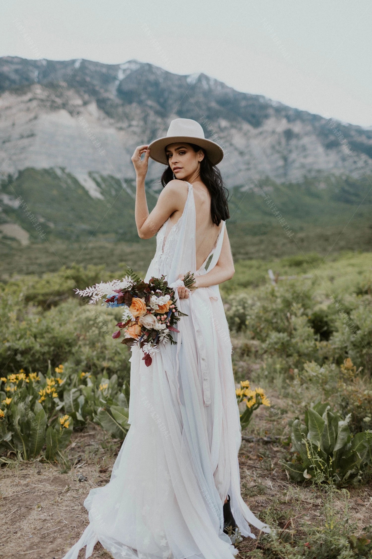 Boho Wedding Dresses GYPSY Vestido De Noivas DW609 – TANYA BRIDAL