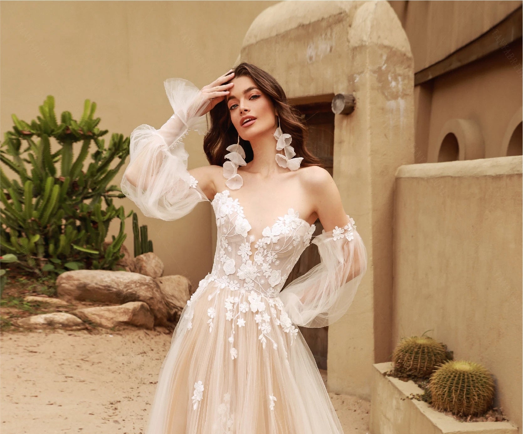 boho wedding dress accessories Bridal Veils, Capes & Romantic Wedding Accessories