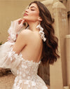 Removeable Sleeves Wedding Accessories With Lace Appliques Boho Chic DG068