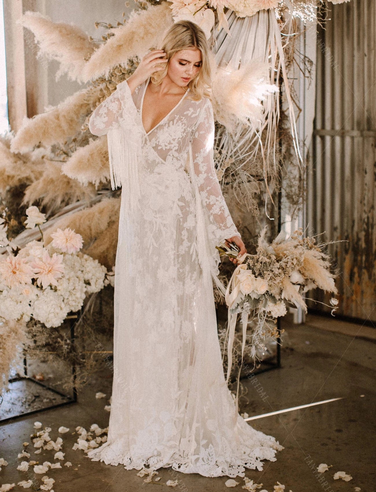 Fringer Tassel Wedding Dresses A Line Engagement Gowns Fashion Noivas TANYA BRIDAL Fringer Tassel Wedding Dresses A Line Engagement Gowns Fashion Noivas TANYA BRIDAL