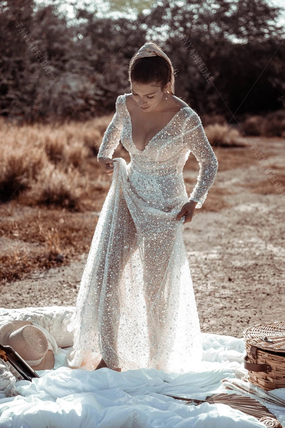 white christmas dresses Mermaid See Through Wedding Dresses Elegant Noivas Chic Real DW219 main image 1