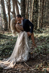 Bling Bling Wedding Dresses Full Sleeve Luxury Vestido de Noivas ZW410