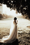 Sleeveless Elegant Boho Wedding Dresses Abiti da sposa ZW405
