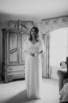 Flare Sleeve Lace Wedding Dresses Bohemian Vestido De Noivas ZW388