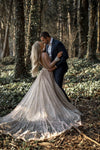 Bling Bling Wedding Dresses Full Sleeve Luxury Vestido de Noivas ZW410