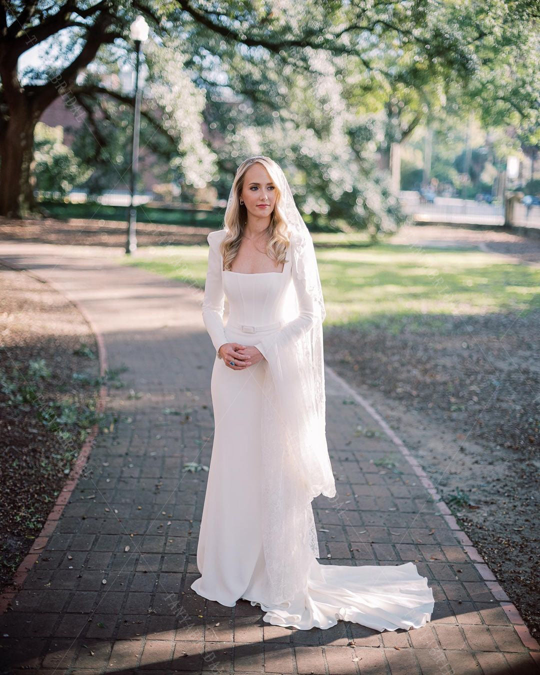 Long Sleeve Simple Engagement Wedding Bridal Gowns Noivas ZW407 TANYA BRIDAL Long Sleeve Simple Engagement Wedding Bridal Gowns Noivas ZW407 TANYA BRIDAL