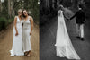 Mermaid Soft Satin Wedding Dresses With Detachabe Shawl Backless Vestido De Noivas ZW392