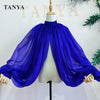 Silk Chiffon Luxury Puff Sleeve Detachable Wedding Sleeves  DG018