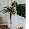 Boho Wedding Dress Long Sleeves Two pieces Bridal dresses