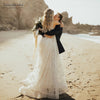 Lace A Line Boho Wedding Dresses Bohemian Lovely Fashion Bridal Gowns