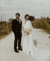 Lace Boho Wedding Dresses Flare Sleeve Noivas ZW502