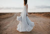 Lantern Sleeve Dot Tulle Wedding Dresses  DW577