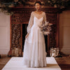 Lantern Sleeve Dot Tulle Wedding Dresses  DW577