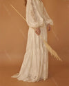 Lantern Sleeve Lace Wedding Dresses Vestido De Noiva Chic DW552