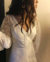 Lantern Sleeve Lace Wedding Dresses Vestido De Noiva Chic DW552