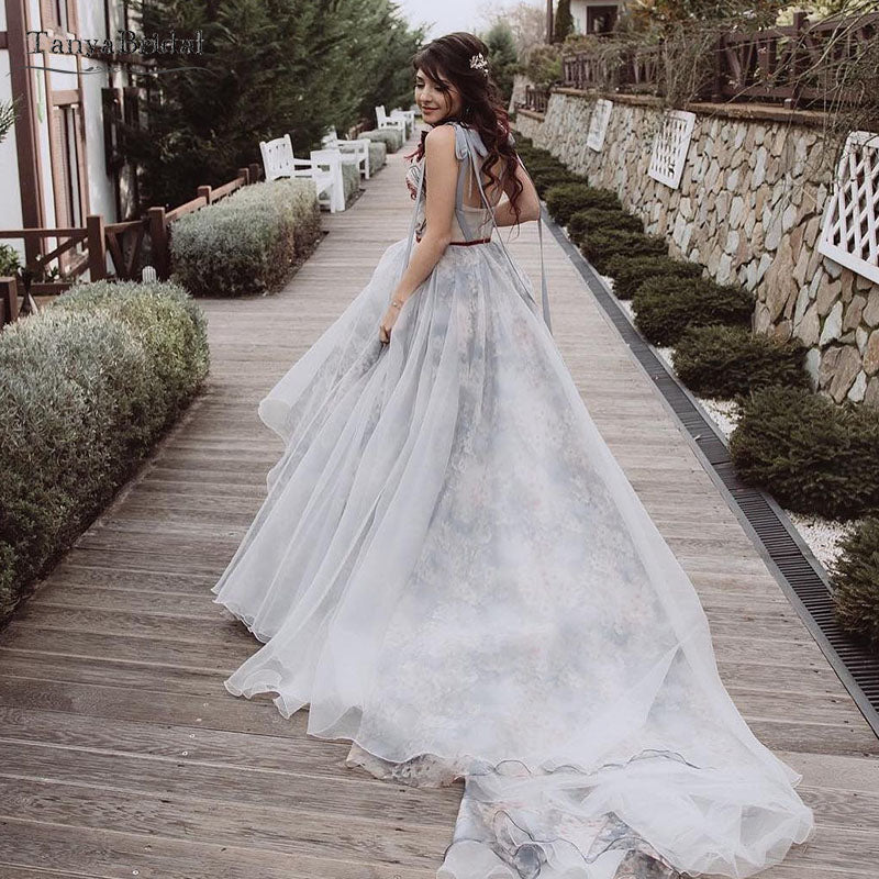 Pretty Ivory Flower Girl Dresses For Weddings Teens Pageant Dress Overskirt  Gown | eBay