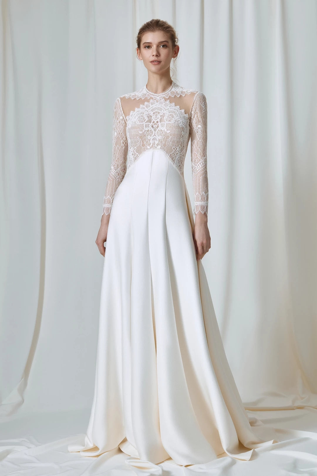 womens plus size maxi dresses Long Fit Sleeve Wedding Dresses Open Back Vestido De Noivas ZW910 – TANYA  BRIDAL