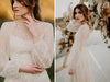 Long Sleeve Beads Emboirdery Wedding Dresses Lanten Sleeve DW342