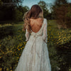 Long Sleeve Lace Wedding Dresses V-Neck Boho Noivas DW174