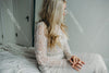 Long Sleeve Lace Beades Luxury Bohemian Bridal Gown  DW384