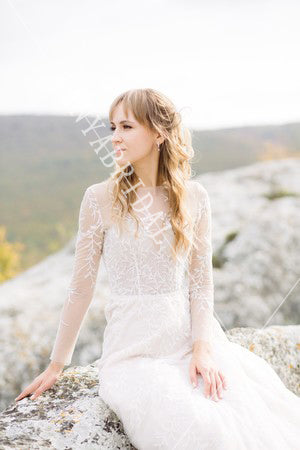 Long Sleeve Lace Wedding Dresses Timeless Dreamy Bridal Gowns DW298