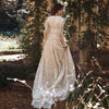 Long sleeve Lace Wedding Dresses A Line V-Neck Bridal Gowns Elegant France Lace Vestido De Noivas DW239