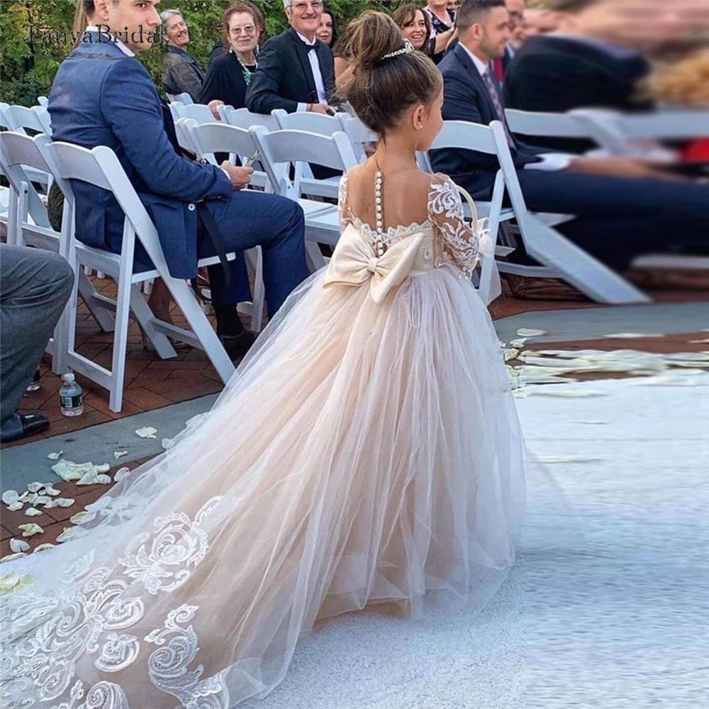 champagne dresses for girls Girls Dress Style 5698