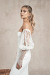 Romantic Bridal Puffy Sleeves Chic Boho DG020