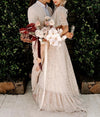 Luxurious Magical Wedding Dresses Open Back Boho Bridal Gowns Noiva DW510