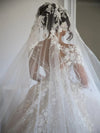 Luxury Lace Wedding Dress With 3D Flower