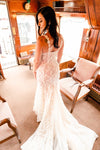 Mermaid Lace Boho Bridal Gowns Lovely Abiti Da Sposa DW494