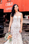 Mermaid Lace Boho Bridal Gowns Lovely Abiti Da Sposa DW494