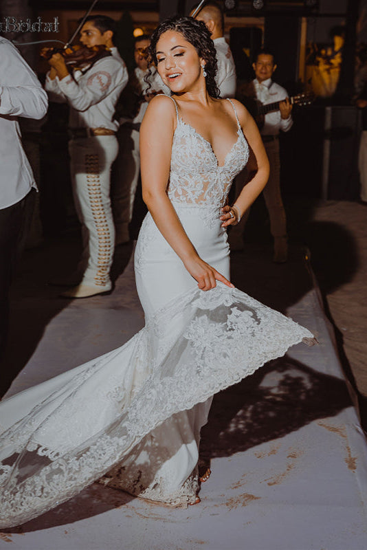 Mermaid See Through Wedding Dresses Elegant Noivas Chic Real DW219 TANYA BRIDAL Mermaid See Through Wedding Dresses Elegant Noivas Chic Real DW219 TANYA BRIDAL