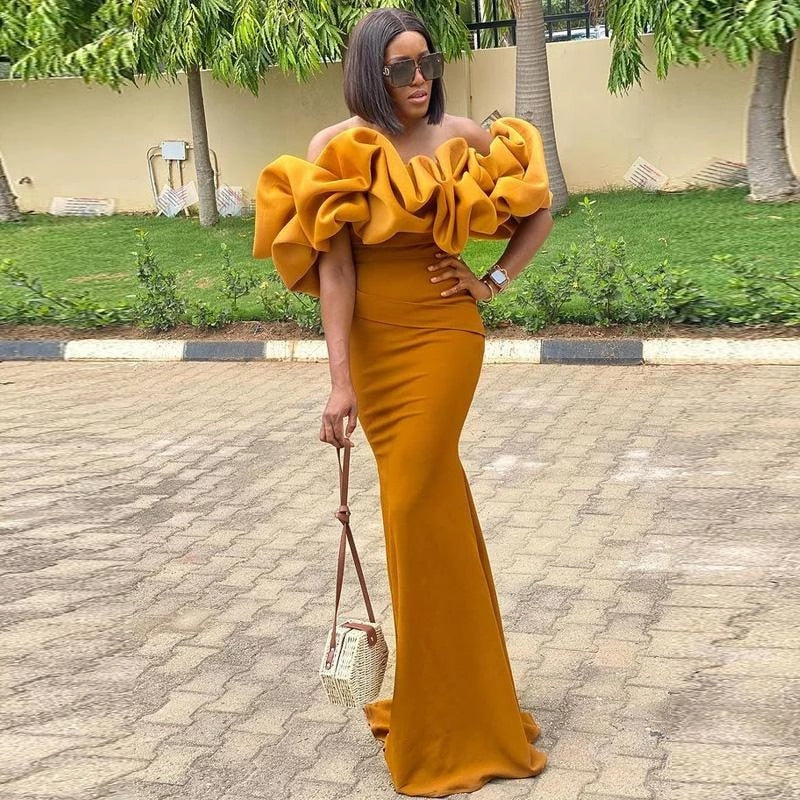 Mustard Yellow Mermaid Bridesmaids Dresses 218181119 TANYA BRIDAL Mustard Yellow Mermaid Bridesmaids Dresses 218181119 TANYA BRIDAL