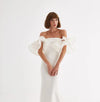 New Coming Crepe Removable Organza Wedding Sleeves  DG091