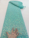 Luxury Beads Sequins Wedding Dress /Evening Dress Material