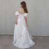 A Line Taffeta Simple Wedding Dress ZC21991737