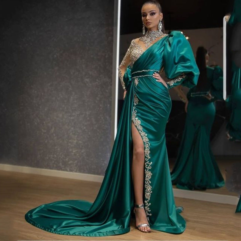 Arabic Evening Party Dresses Long Event | Mermaid Evening Dresses Diamonds  - Mermaid - Aliexpress